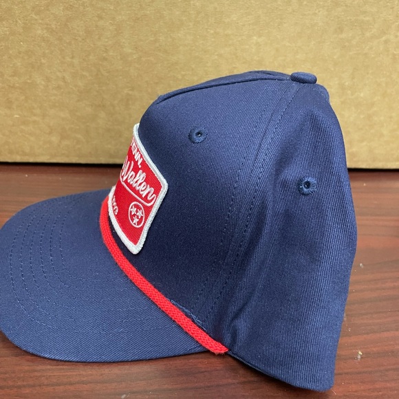Morgan Wallen East Tenn EST 1993 Snapback Rope Hat Navy Blue Red *RARE* Country - Picture 2 of 6